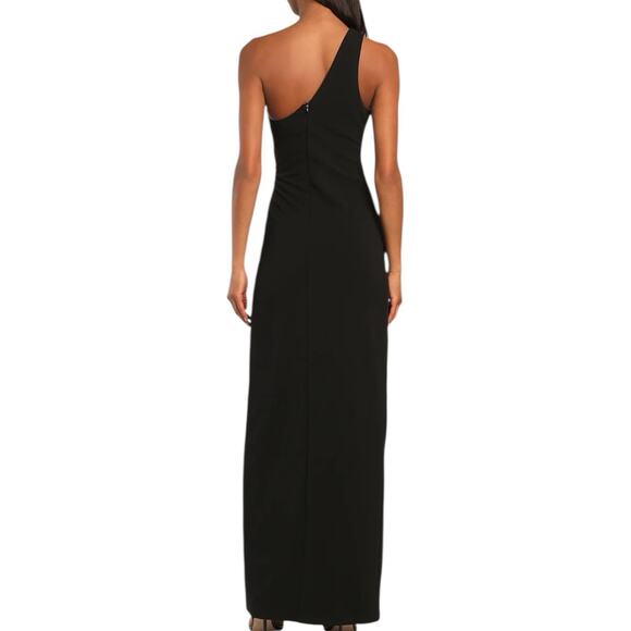 NWOT Lulus Show Stopping Style Black One Shoulder Cutout Maxi Dress Size XL - Picture 3 of 8